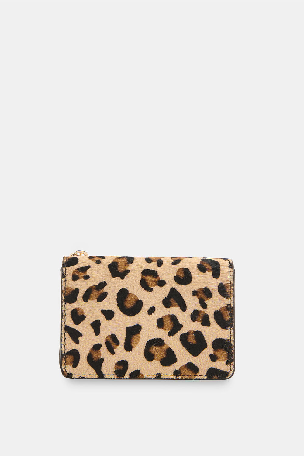 Leopard Print Eli Triple Pouch Compact Purse