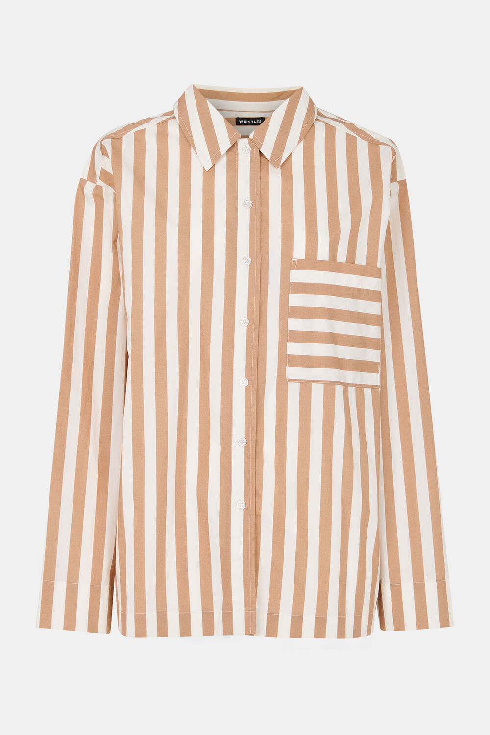Cotton Stripe Pyjama Shirt