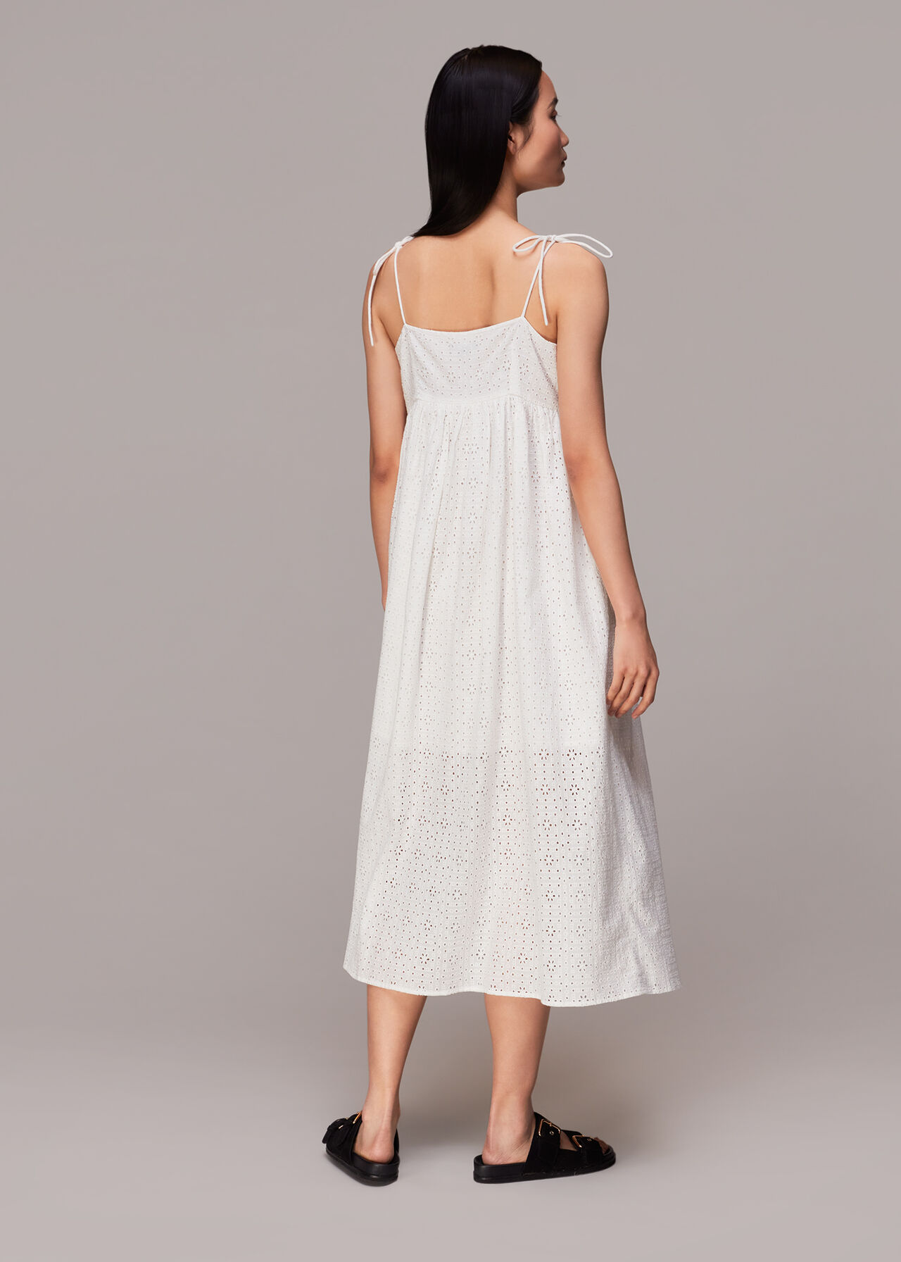 Mabel Broderie Midi Dress