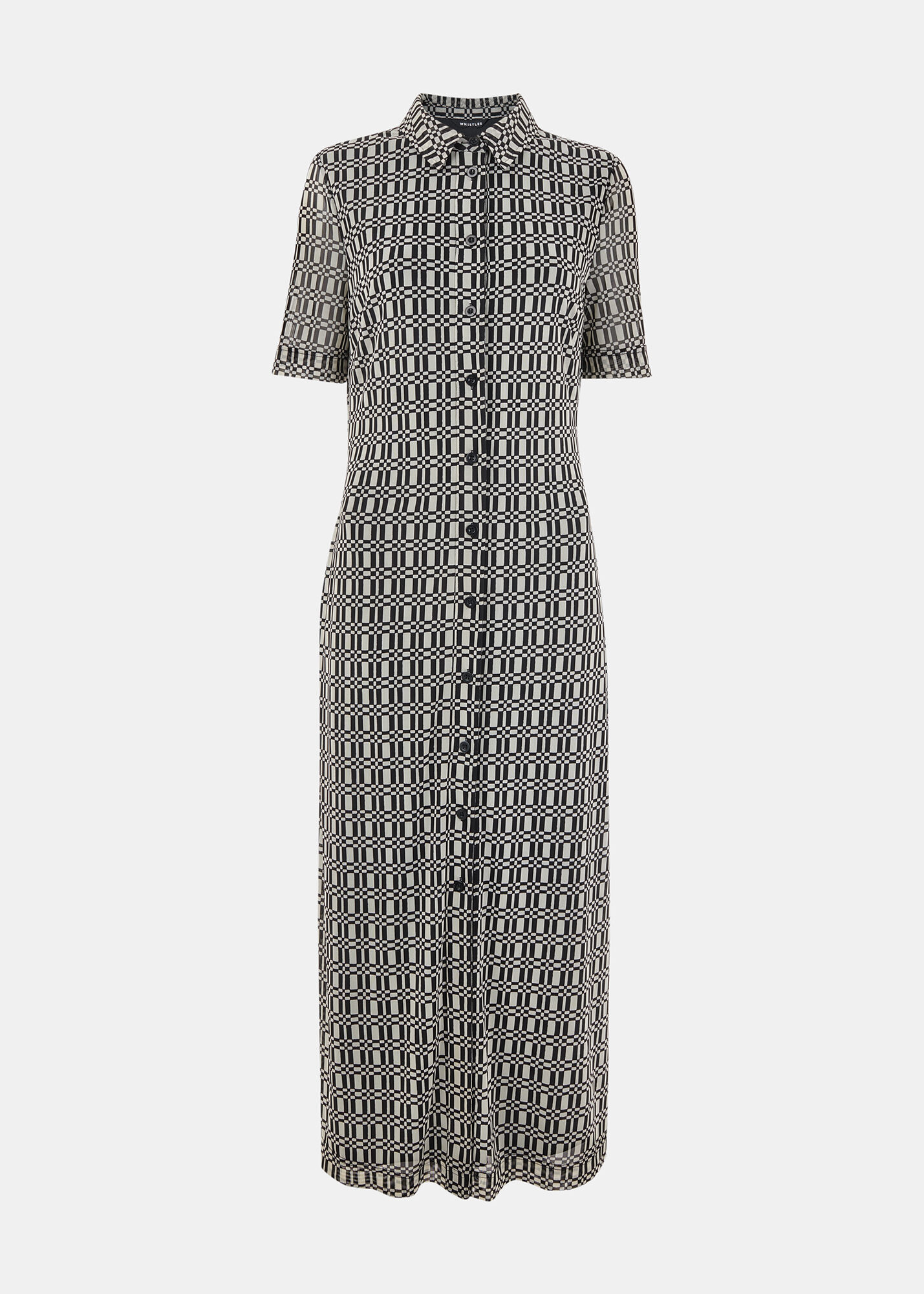 sizzle check shirt dress