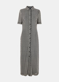 Link Check Mesh Shirt Dress