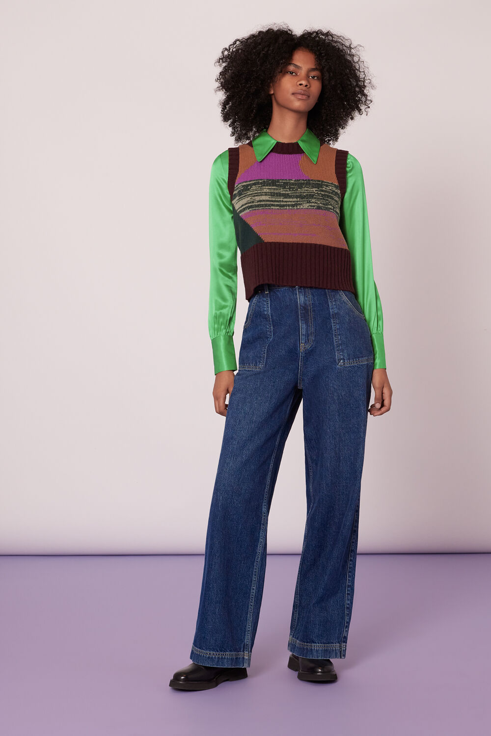 Hallie Silk Mix Shirt