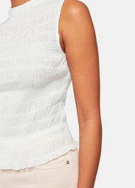 Plisse Sleeveless Top