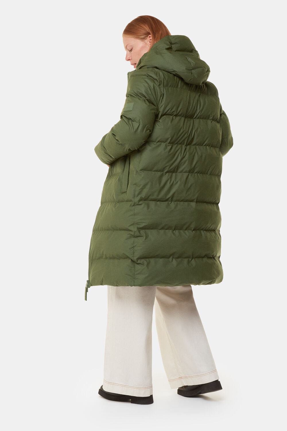 Dark Green Rains Alta Longer Puffer