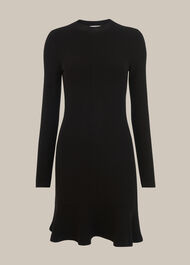 Ottoman Jersey Flippy Dress