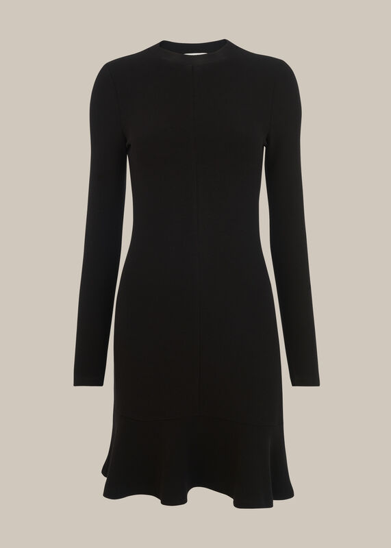 Ottoman Jersey Flippy Dress