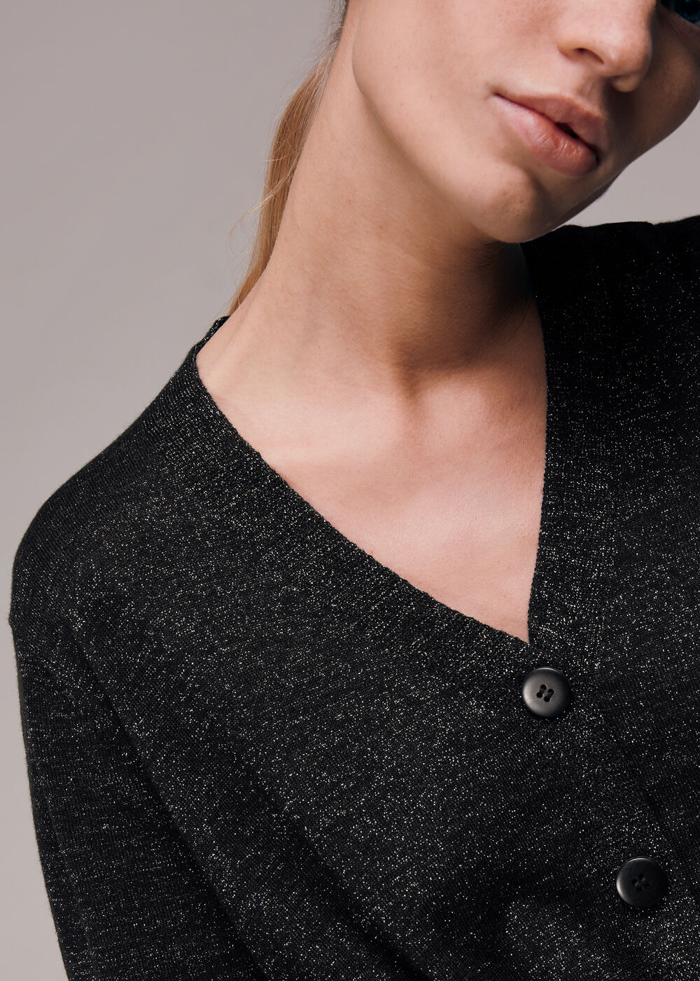 Sparkle Tie Cardigan