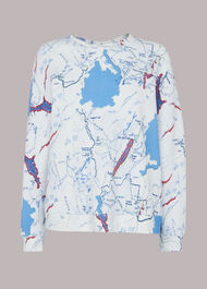 Map Print Sweatshirt