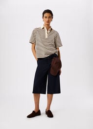 Short Sleeve Stripe Polo