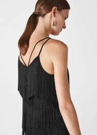 Evena Fringe Detail Cami Black