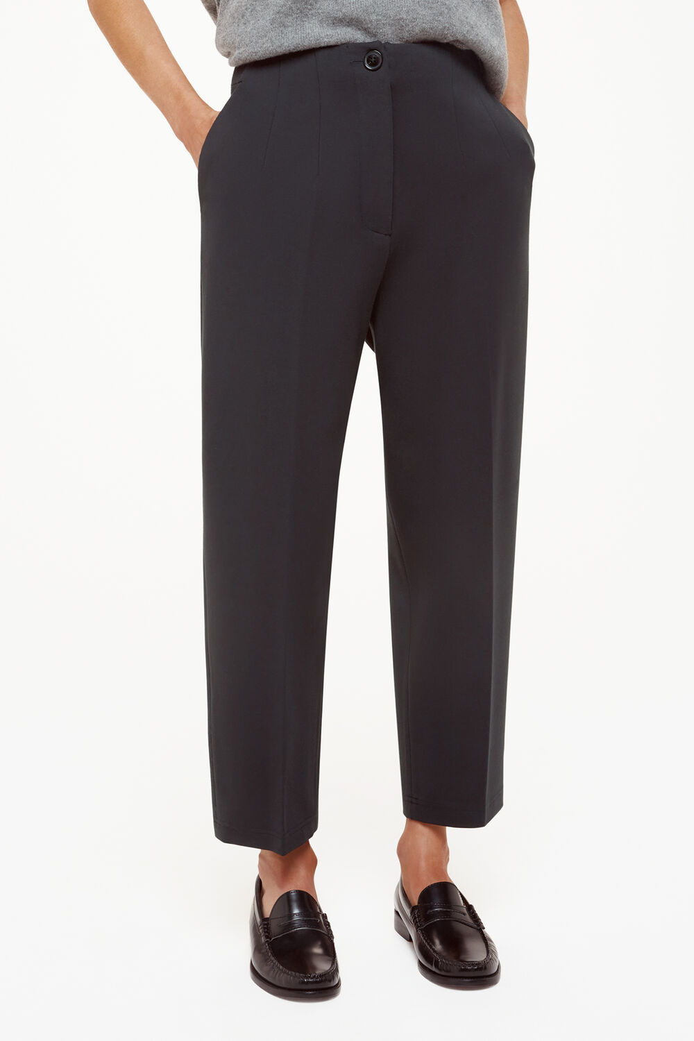 Black Petite Lila Ponte Trouser
