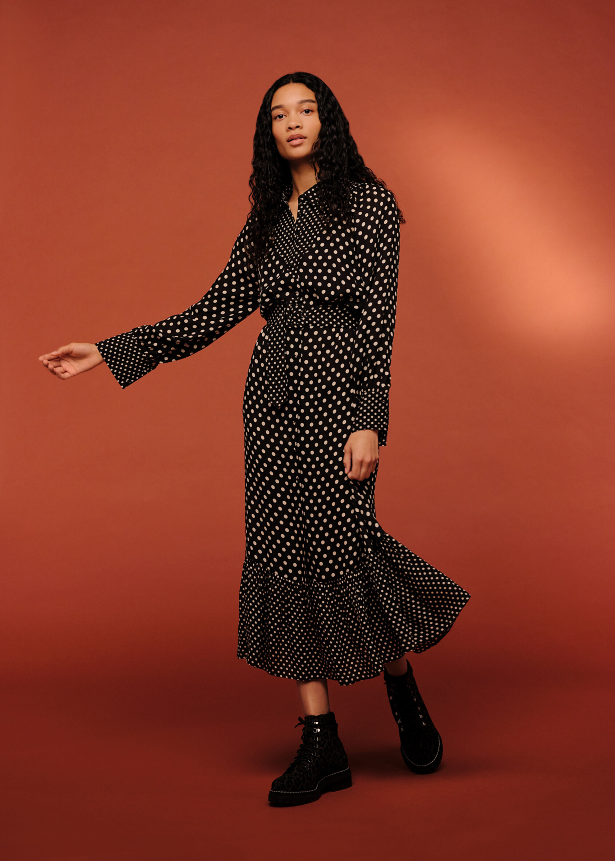Whistles black new arrivals shirt dress