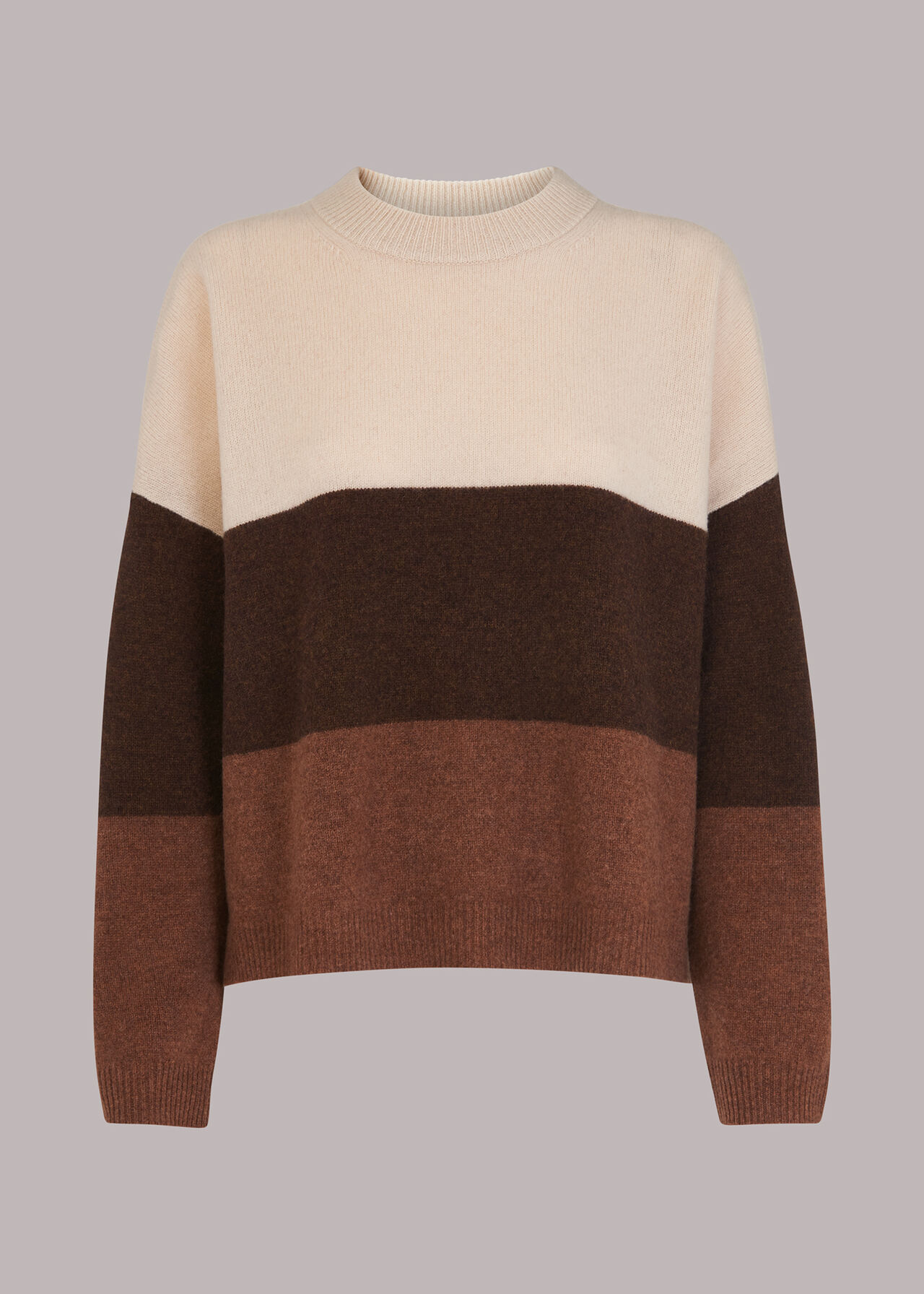 Stripe Knitted Wool Sweater