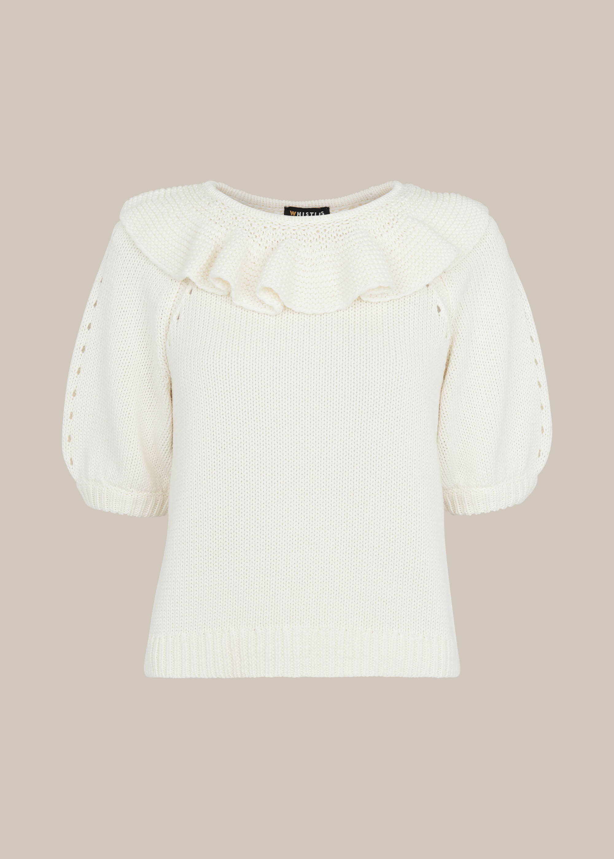 White frill jumper hot sale