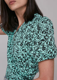 Midnight Meadow Wrap Top