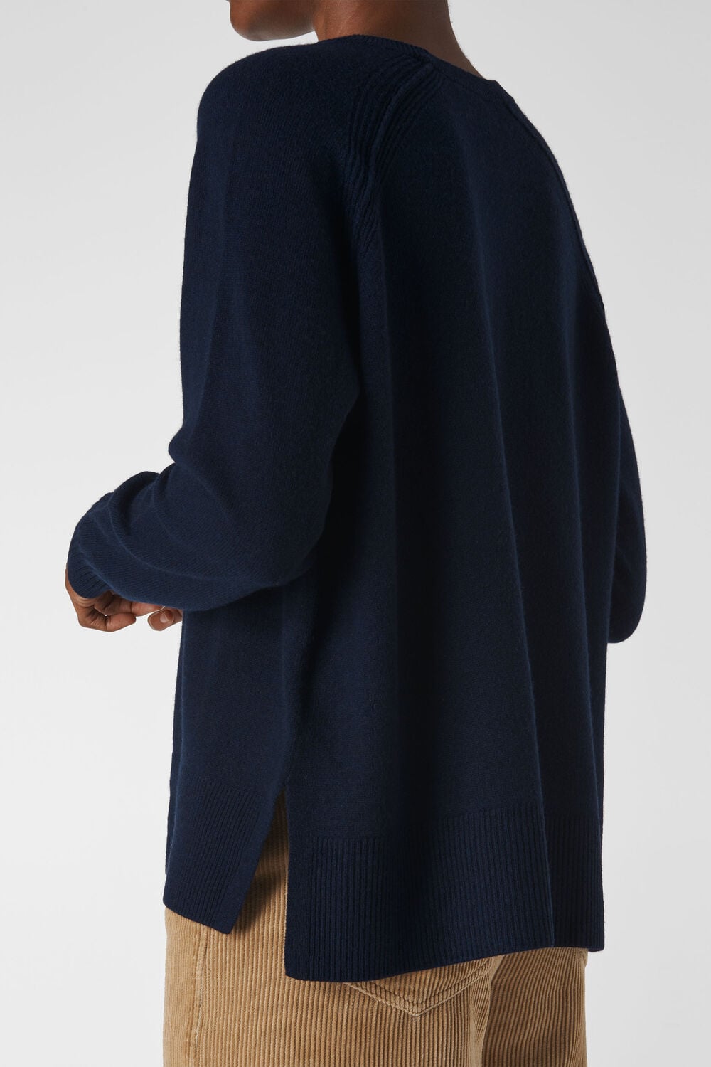 Cashmere Crew Neck Sweater Navy
