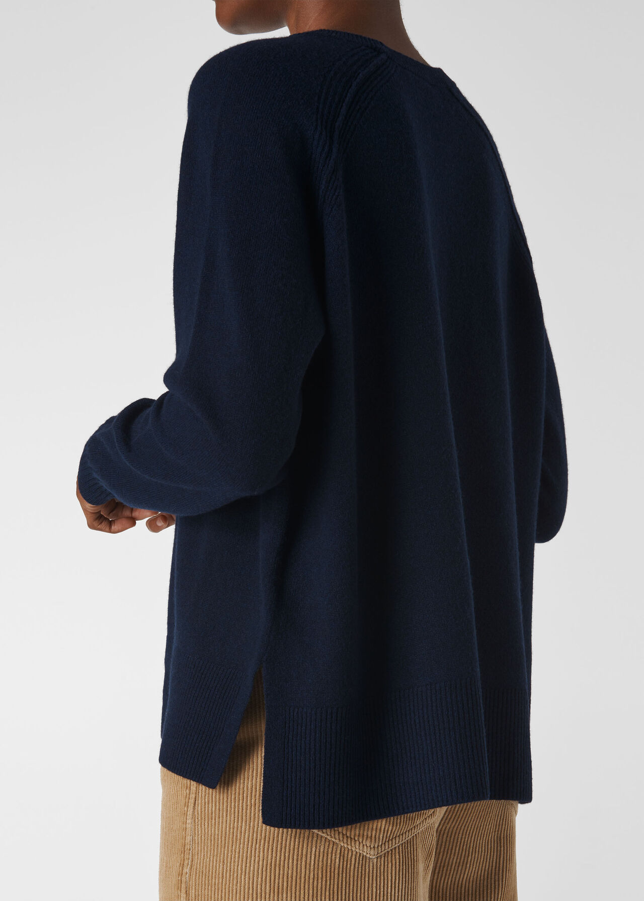 Cashmere Crew Neck Sweater Navy