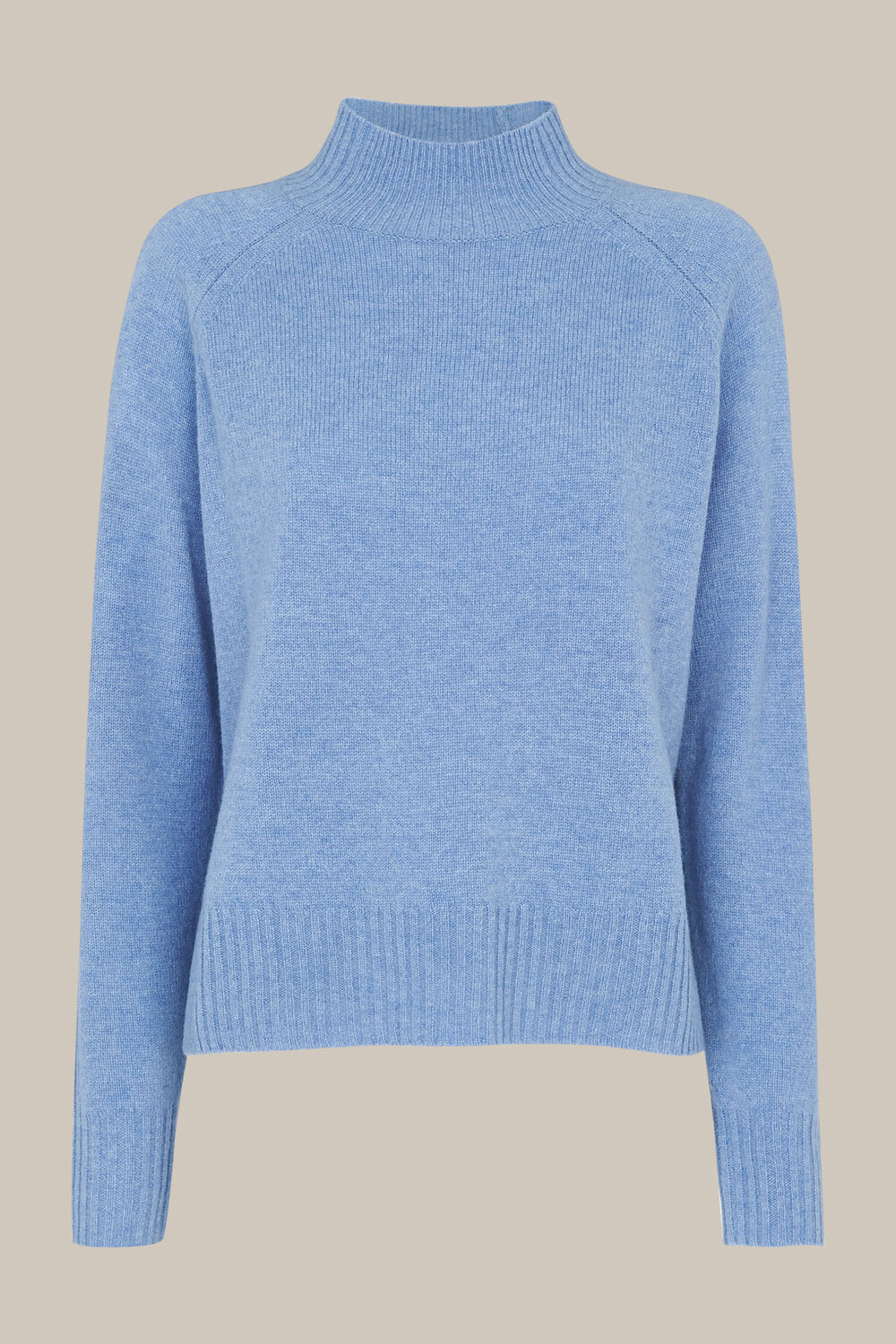 Funnel Neck Merino Wool Knit