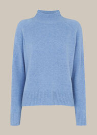 Funnel Neck Merino Wool Knit