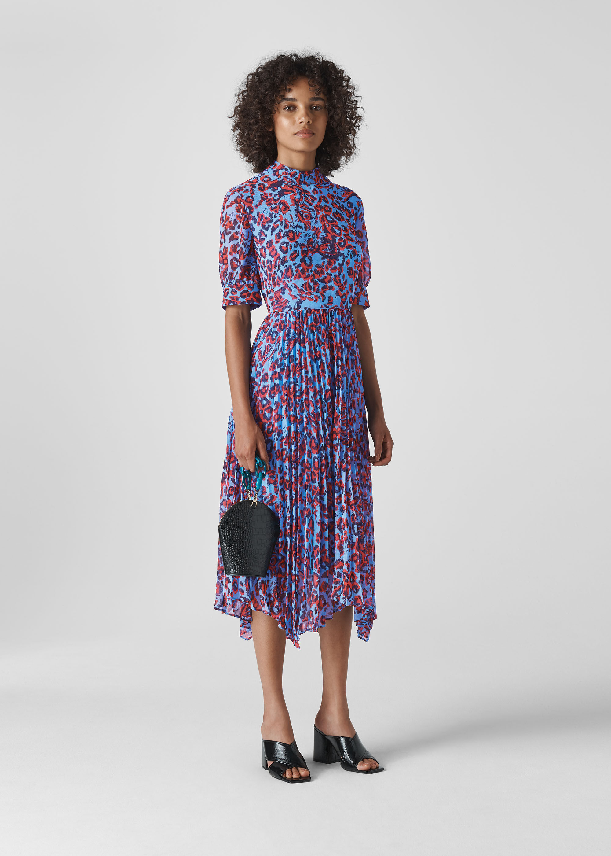 Jungle cat pleated on sale dress