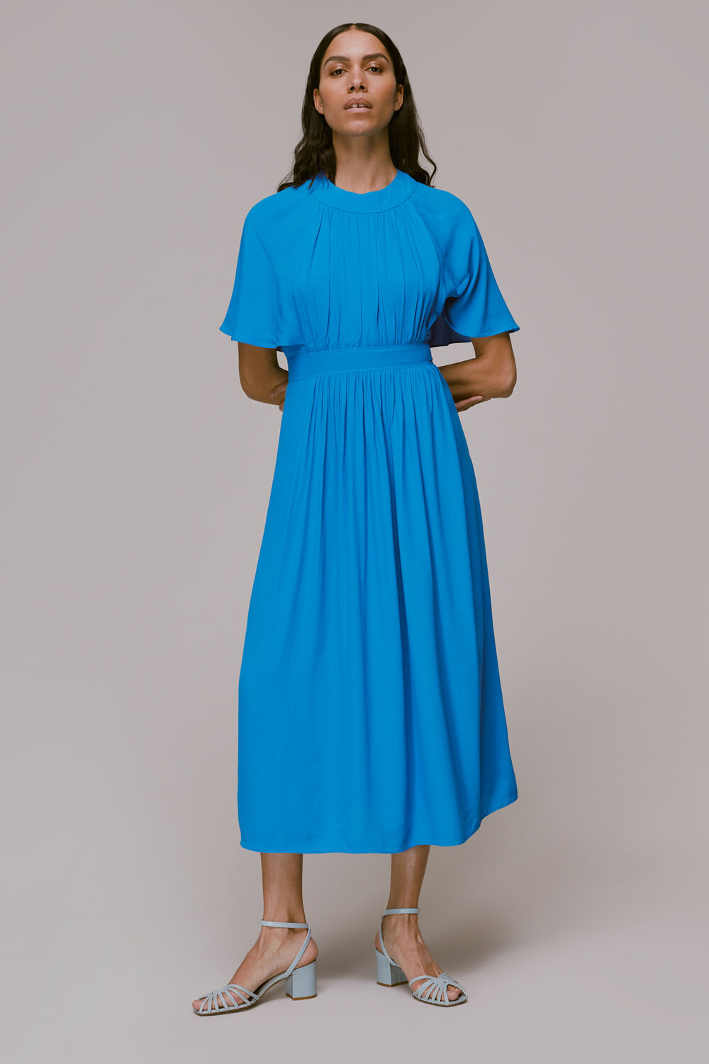 Amelia Cape Sleeve Dress