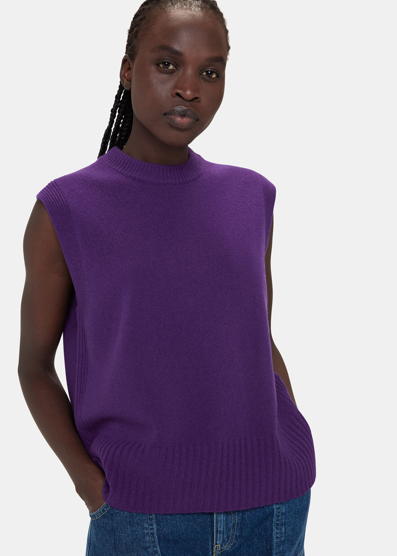 Wool Sleeveless Tank