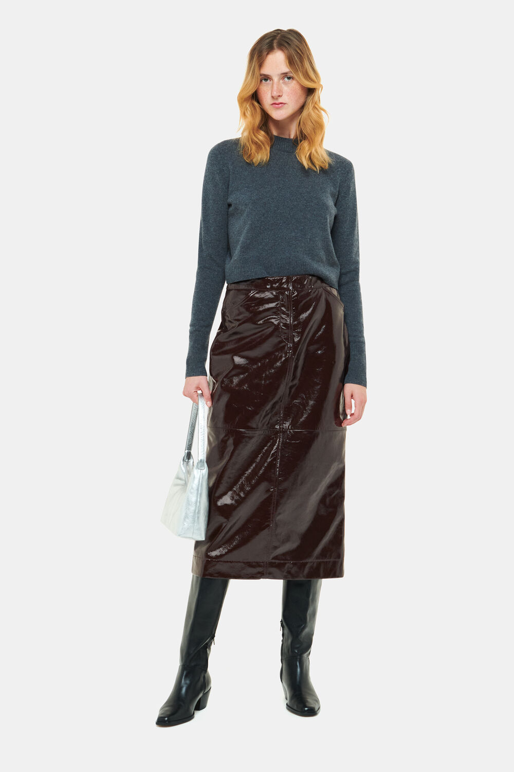 Rachel Patent Leather Skirt