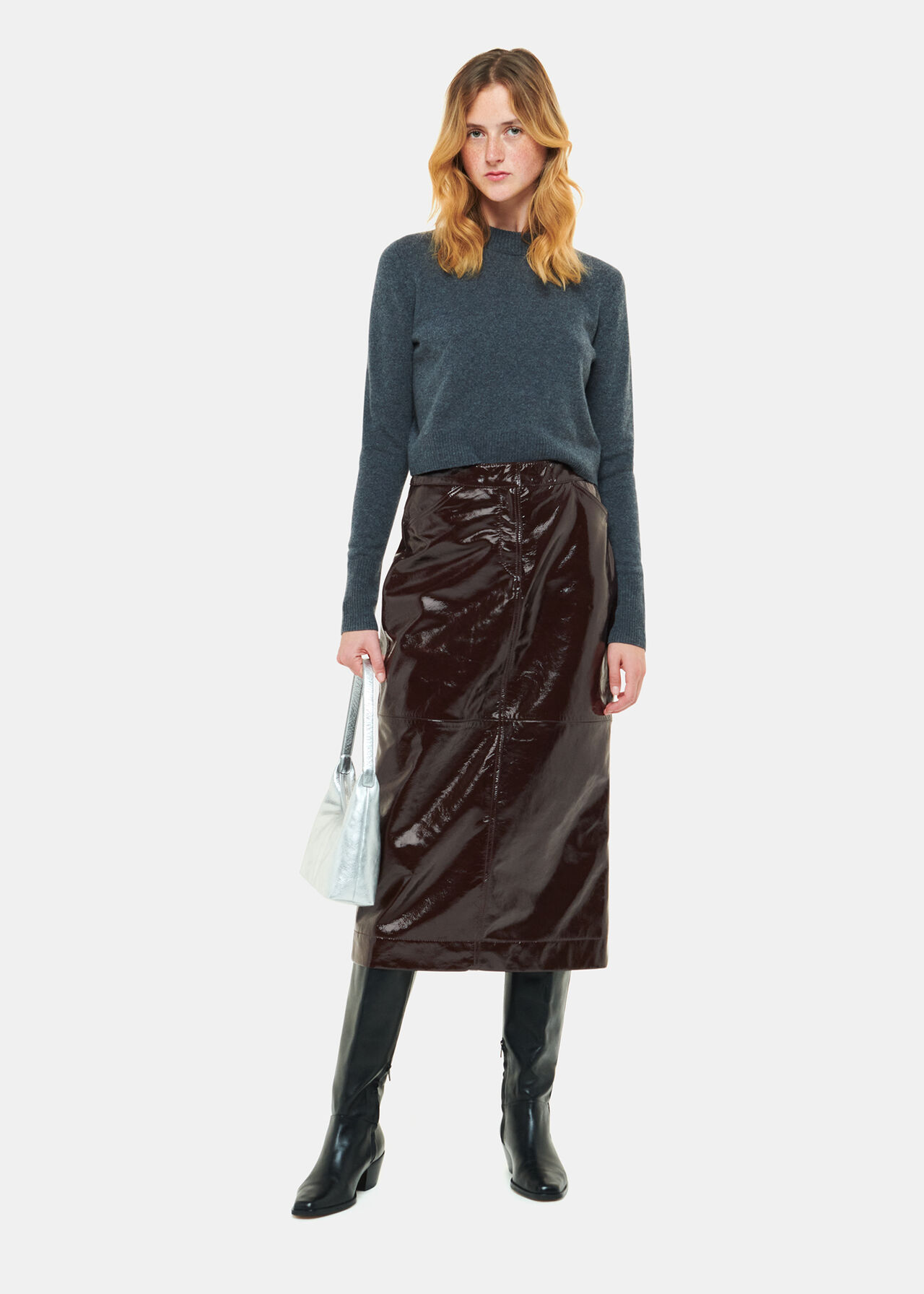Rachel Patent Leather Skirt