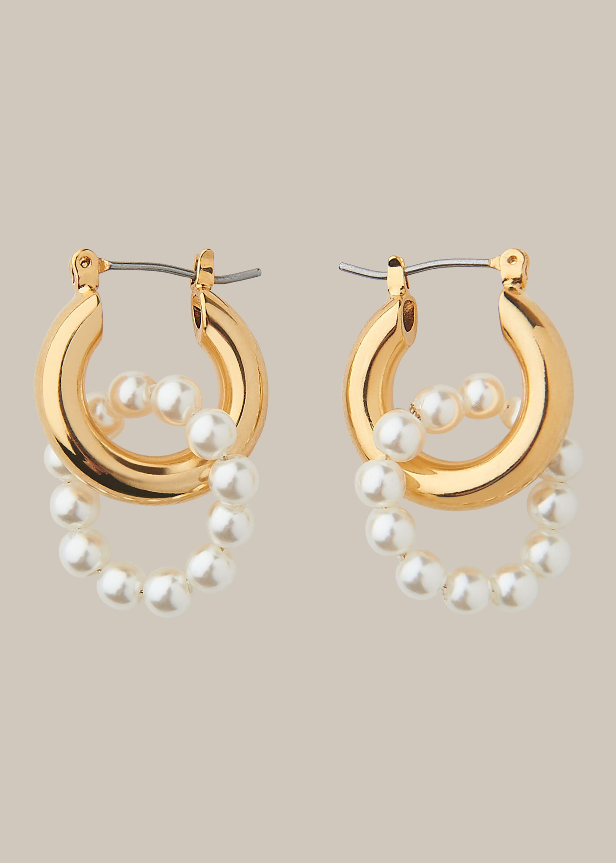 Twin discount hoop earrings