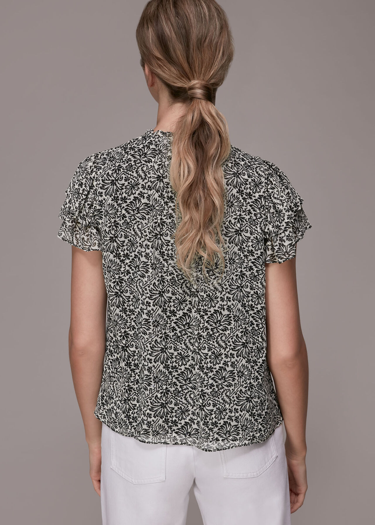 Indo Floral Print Top