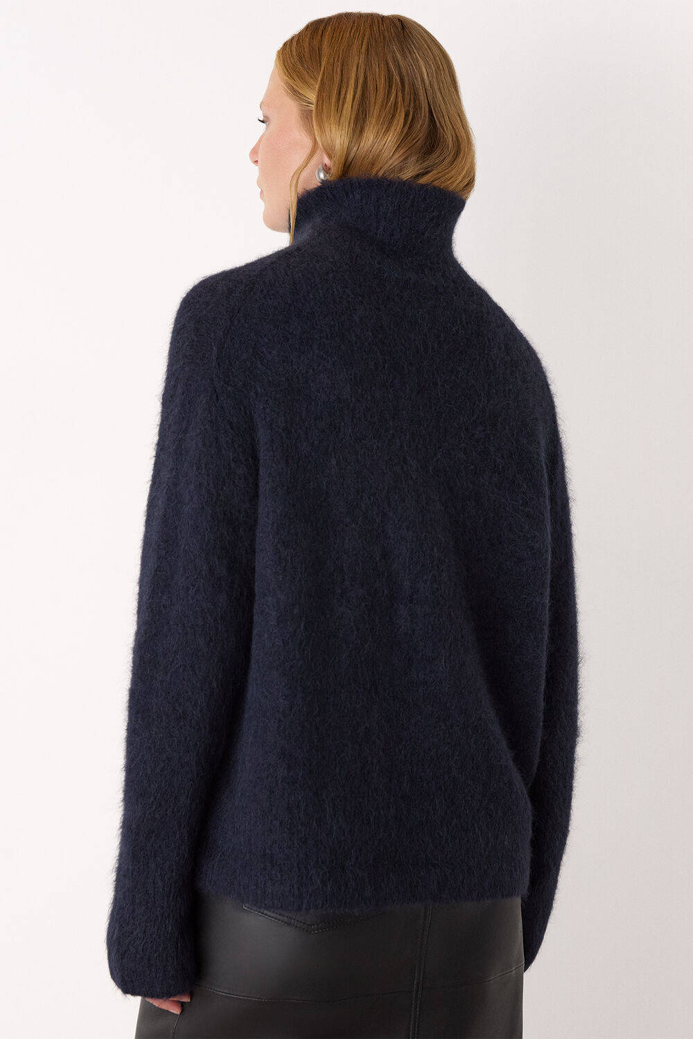 Alpaca Blend Funnel Knit