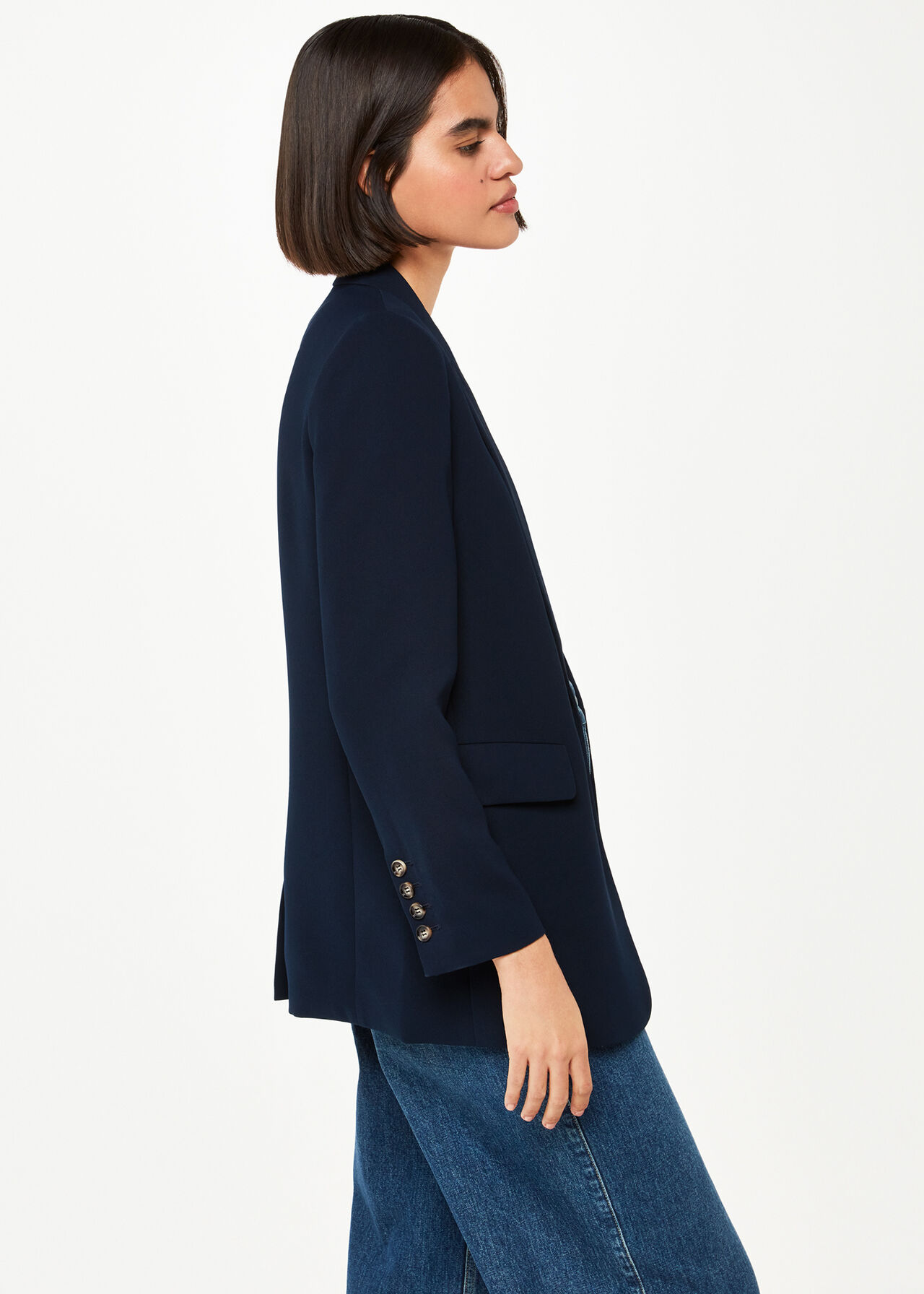 Crepe Boyfriend Blazer