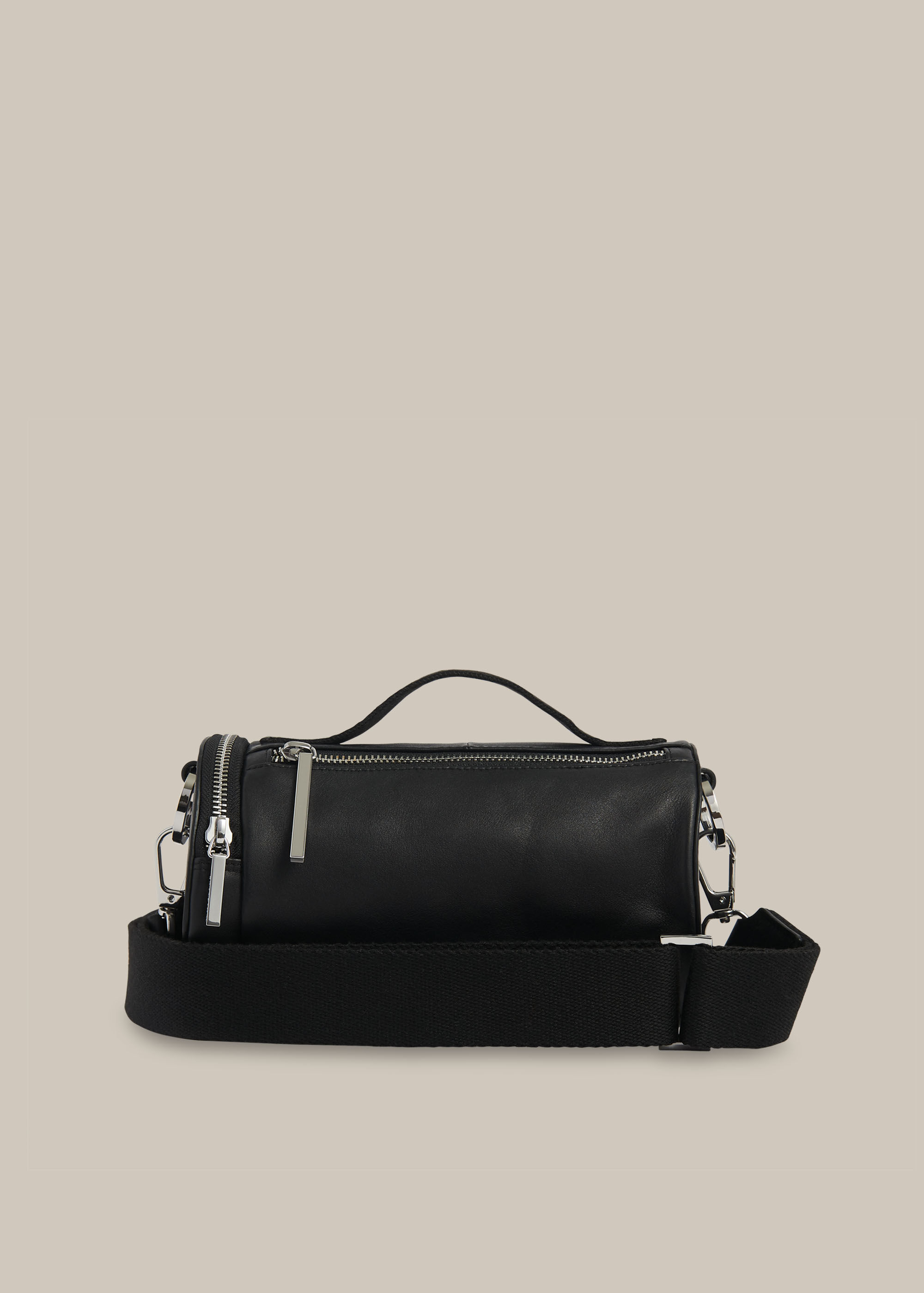 Black hotsell barrel bag