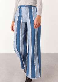 Macie Vertical Patchwork Jean