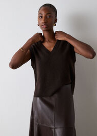 Cashmere V Neck Tank