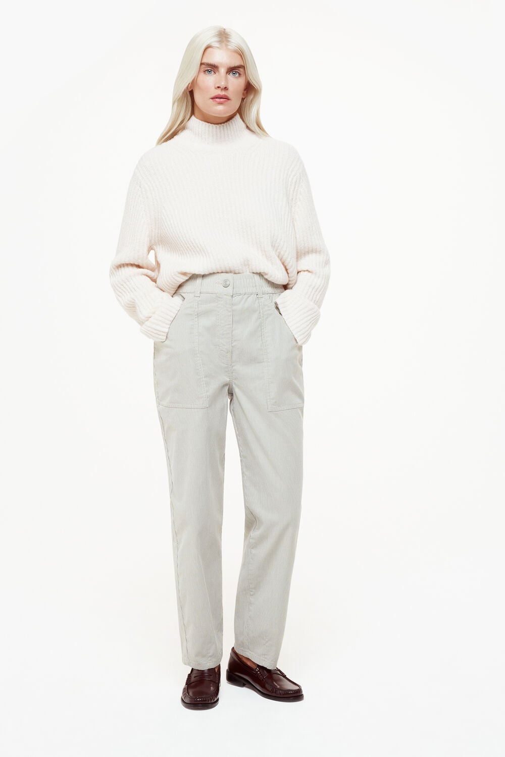 Multicolour Petite Tessa Stripe Casual Trouser