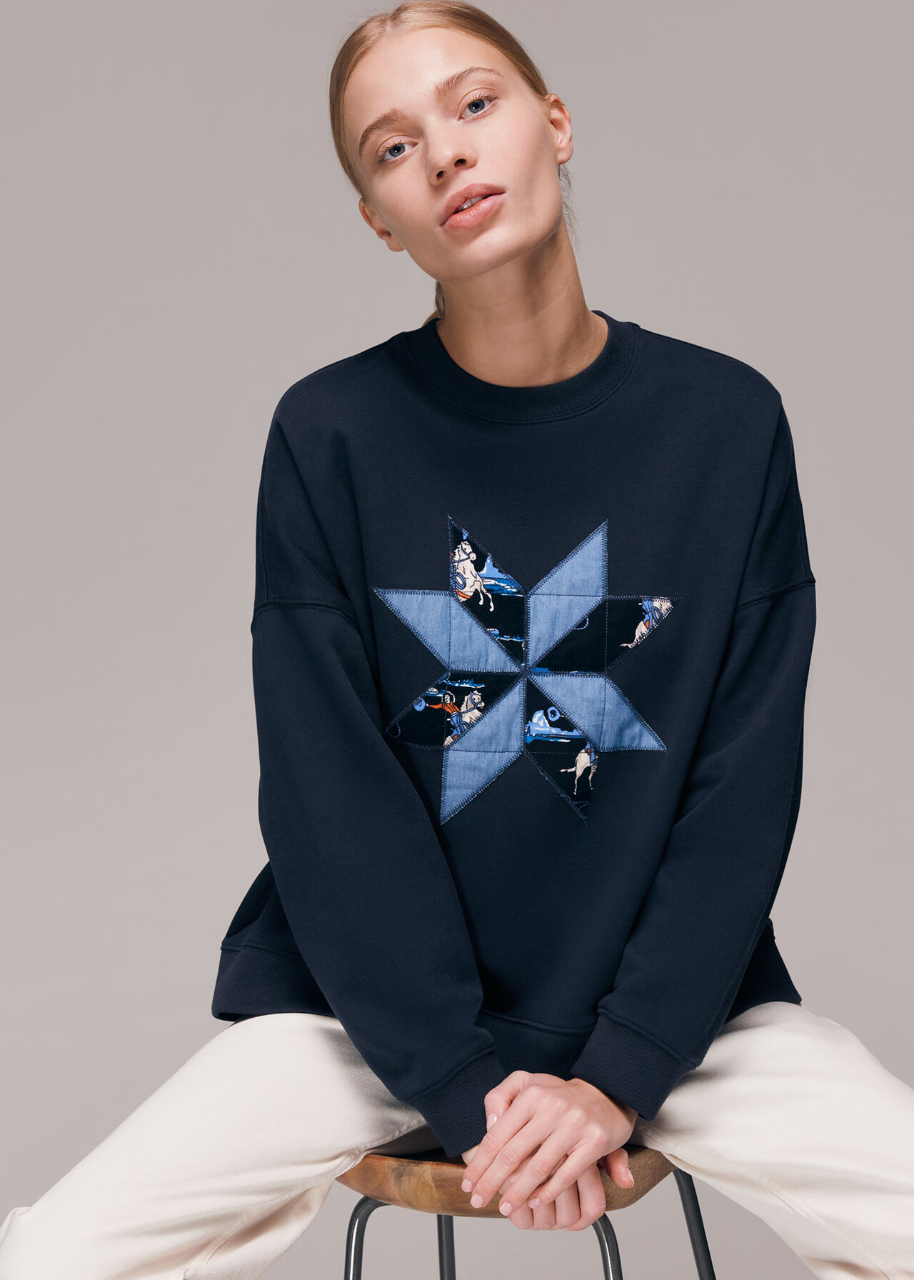 Patchwork Cowboy Sweatshirt