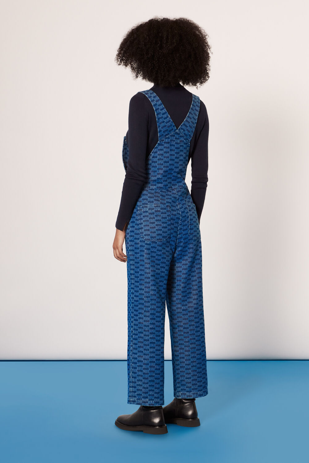 Tangle Check Denim Dungaree