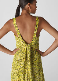Llora Clouded Leopard Dress Yellow/Multi