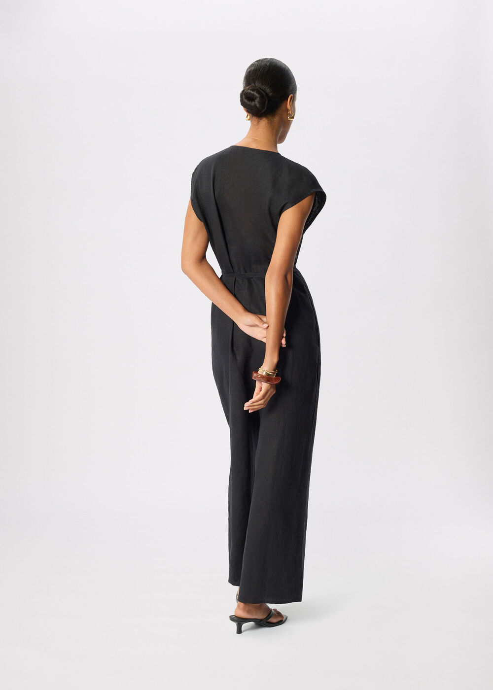 Linen Wrap Jumpsuit