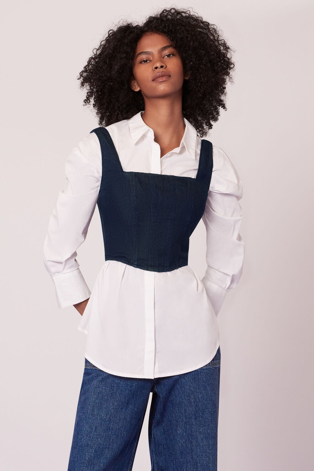 Nina Chambray Denim Corset