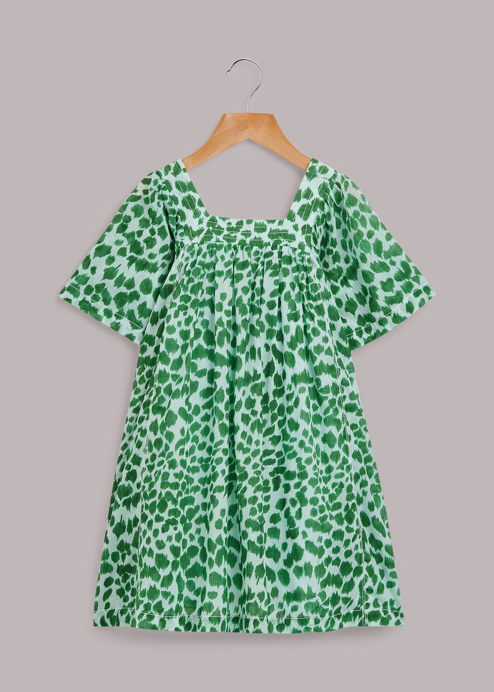 Smooth Leopard Trapeze Dress