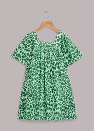 Smooth Leopard Trapeze Dress