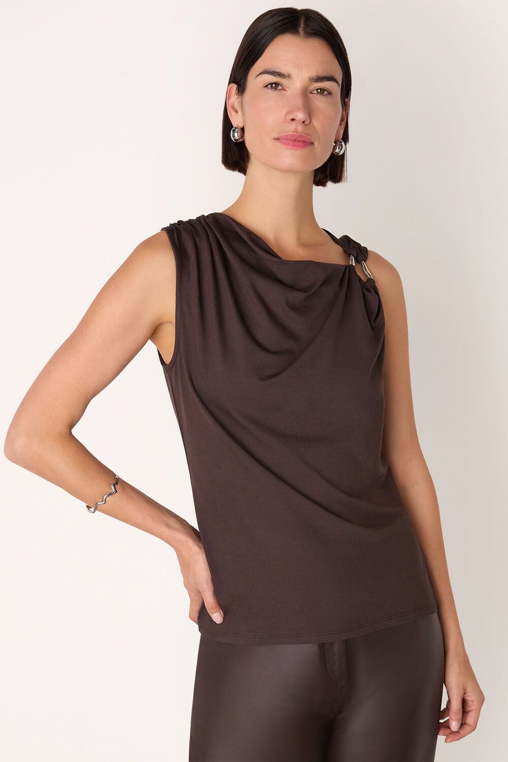Ring Detail Sleeveless Top