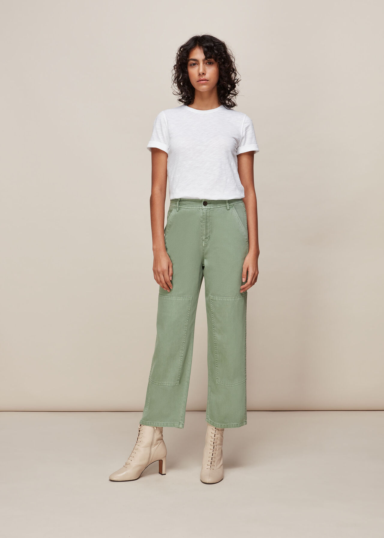 Pale Green Ultimate Cargo Trouser | WHISTLES