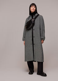 Isobel Wool Dogtooth Car Coat