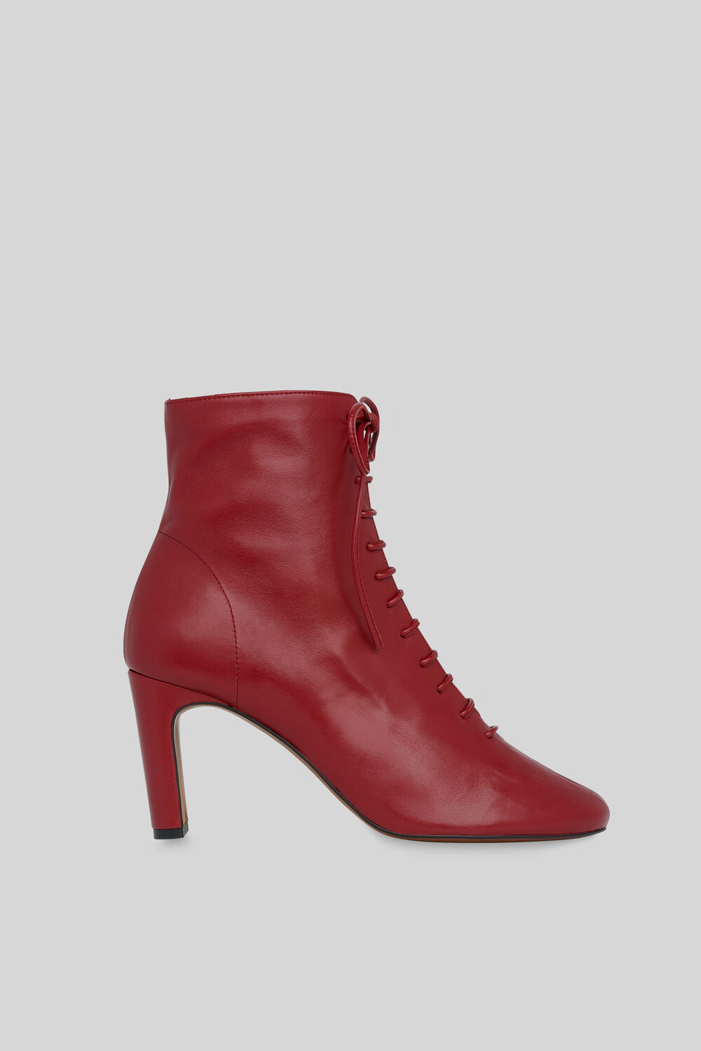 Dahlia Lace Up Boot Red