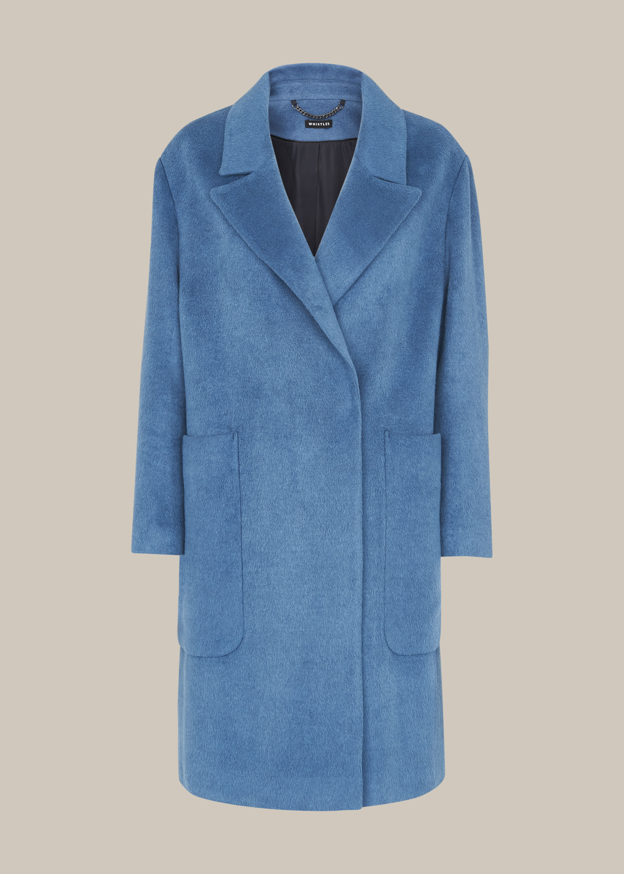 Whistles slim shop drawn coat