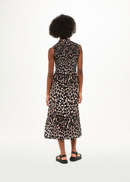 Heidi Leopard Spot Midi Dress
