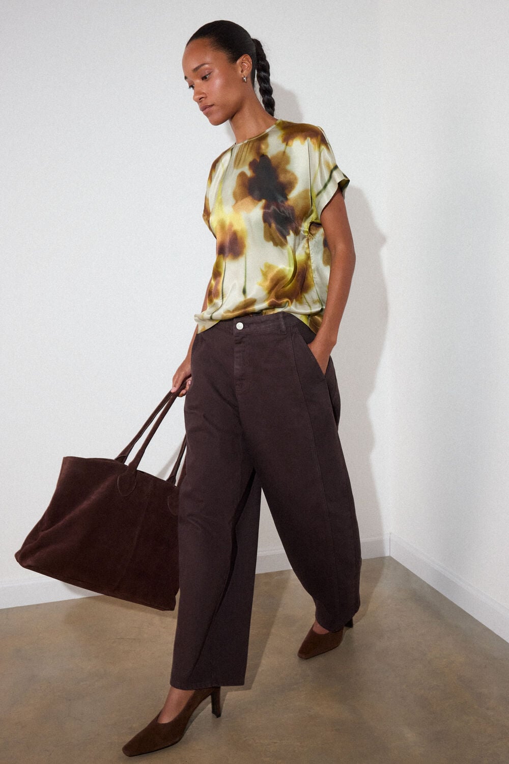 Floral Stem Viscose Blouse